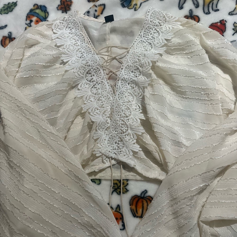 Boho Beige/cream blouse